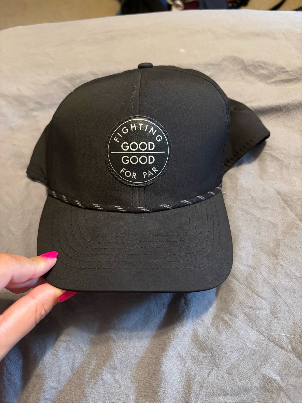 GOOD GOOD Black Performance Golf Cap
